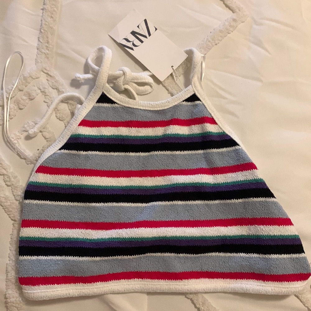 Zara Colorful Halter Top